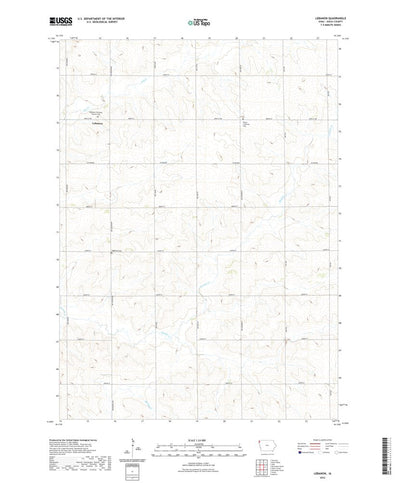 United States Geological Survey Lebanon, IA (2022, 24000-Scale) digital map