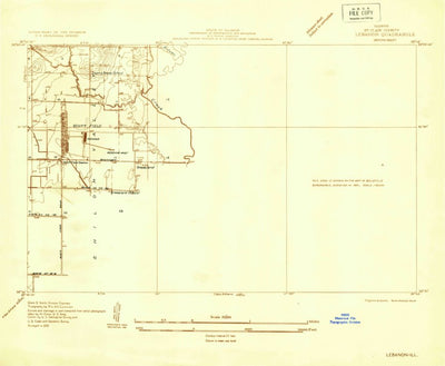 United States Geological Survey Lebanon, IL (1932, 24000-Scale) digital map
