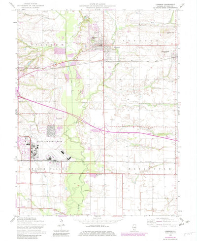 United States Geological Survey Lebanon, IL (1954, 24000-Scale) digital map