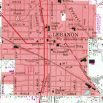 United States Geological Survey Lebanon, IN (1963, 24000-Scale) digital map