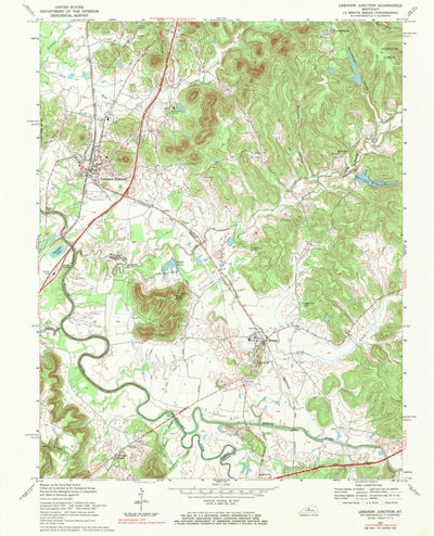 United States Geological Survey Lebanon Junction, KY (1967, 24000-Scale) digital map