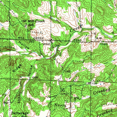 United States Geological Survey Lebanon, MO (1941, 62500-Scale) digital map