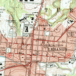 United States Geological Survey Lebanon, OH (1966, 24000-Scale) digital map