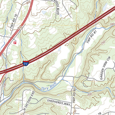 United States Geological Survey Lebanon, OH (2023, 24000-Scale) digital map
