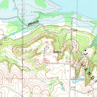 United States Geological Survey Lebanon, OK-TX (1982, 24000-Scale) digital map