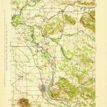 United States Geological Survey Lebanon, OR (1944, 62500-Scale) digital map