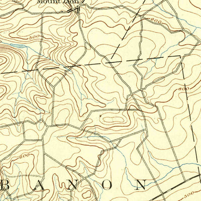 United States Geological Survey Lebanon, PA (1893, 62500-Scale) digital map
