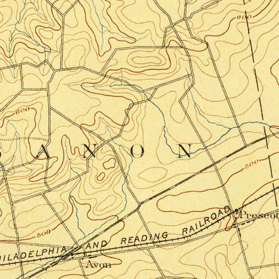 United States Geological Survey Lebanon, PA (1899, 62500-Scale) digital map