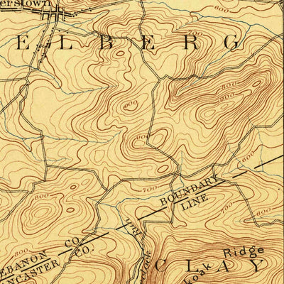 United States Geological Survey Lebanon, PA (1899, 62500-Scale) digital map