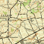 United States Geological Survey Lebanon, PA (1943, 62500-Scale) digital map