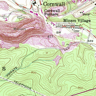 United States Geological Survey Lebanon, PA (1955, 24000-Scale) digital map