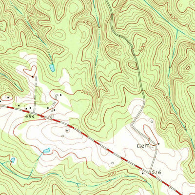 United States Geological Survey Lebanon, SC (1969, 24000-Scale) digital map