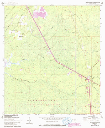 United States Geological Survey Lebanon Station, FL (1955, 24000-Scale) digital map