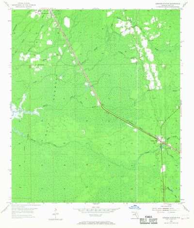 United States Geological Survey Lebanon Station, FL (1968, 24000-Scale) digital map