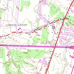 United States Geological Survey Lebanon, TN (1951, 24000-Scale) digital map