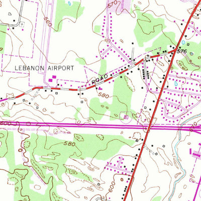 United States Geological Survey Lebanon, TN (1951, 24000-Scale) digital map