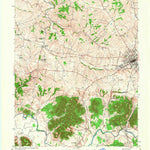 United States Geological Survey Lebanon West, KY (1953, 24000-Scale) digital map