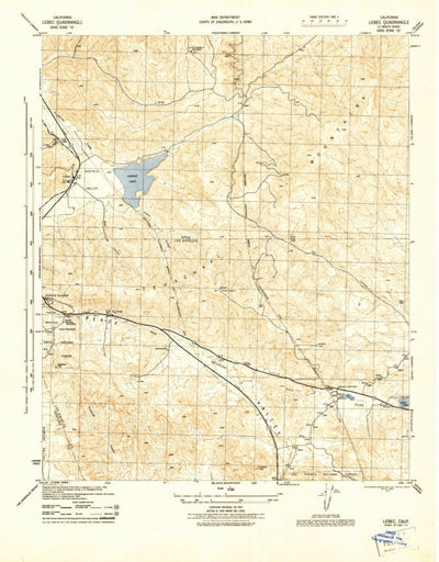 United States Geological Survey Lebec, CA (1945, 31680-Scale) digital map