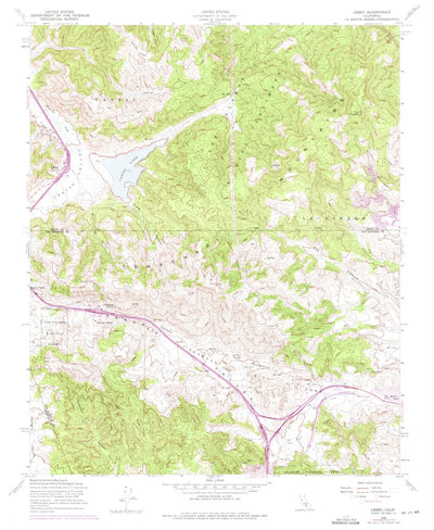 United States Geological Survey Lebec, CA (1958, 24000-Scale) digital map