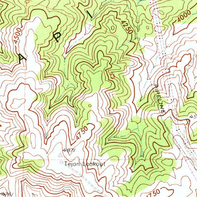 United States Geological Survey Lebec, CA (1958, 24000-Scale) digital map