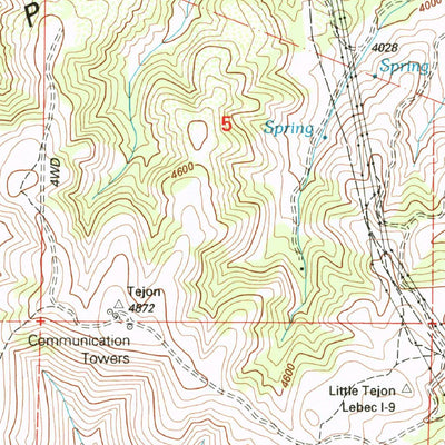 United States Geological Survey Lebec, CA (1995, 24000-Scale) digital map