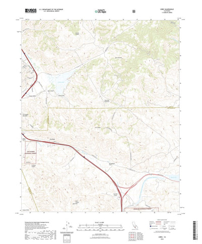 United States Geological Survey Lebec, CA (2022, 24000-Scale) digital map