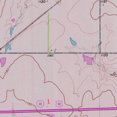 United States Geological Survey Lebo, KS (1957, 24000-Scale) digital map
