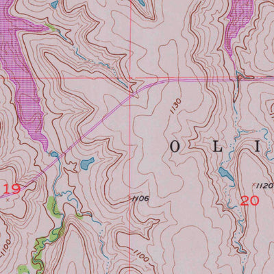 United States Geological Survey Lebo, KS (1957, 24000-Scale) digital map