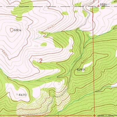 United States Geological Survey Lebo, MT (1972, 24000-Scale) digital map