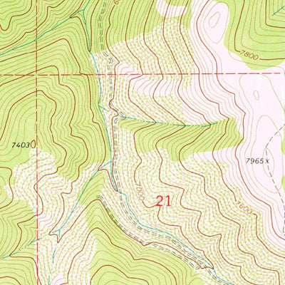 United States Geological Survey Lebo, MT (1972, 24000-Scale) digital map