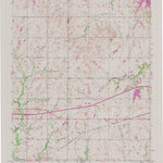 United States Geological Survey Lebo NW, KS (1957, 24000-Scale) digital map