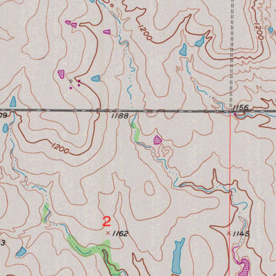 United States Geological Survey Lebo NW, KS (1957, 24000-Scale) digital map