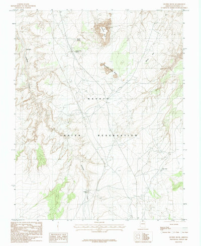 United States Geological Survey Lechee Rock, AZ (1985, 24000-Scale) digital map