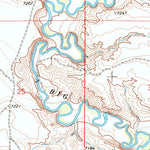United States Geological Survey Leckie SW, WY (1969, 24000-Scale) digital map