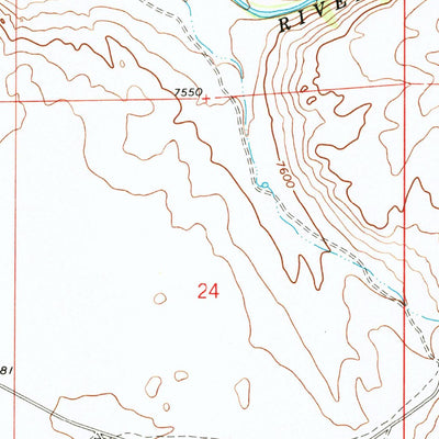 United States Geological Survey Leckie, WY (1969, 24000-Scale) digital map