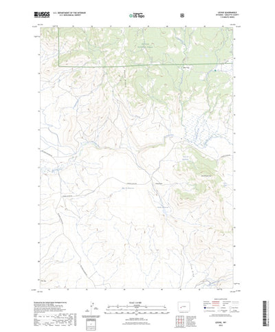 United States Geological Survey Leckie, WY (2023, 24000-Scale) digital map