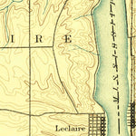 United States Geological Survey Leclaire, IA-IL (1893, 62500-Scale) digital map