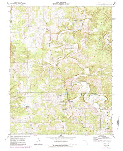 United States Geological Survey Lecoma, MO (1963, 24000-Scale) digital map