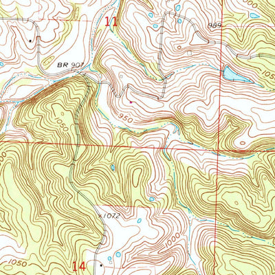 United States Geological Survey Lecoma, MO (1963, 24000-Scale) digital map