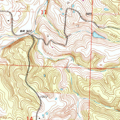 United States Geological Survey Lecoma, MO (1992, 24000-Scale) digital map