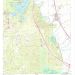 United States Geological Survey Lecompte, LA (1972, 24000-Scale) digital map