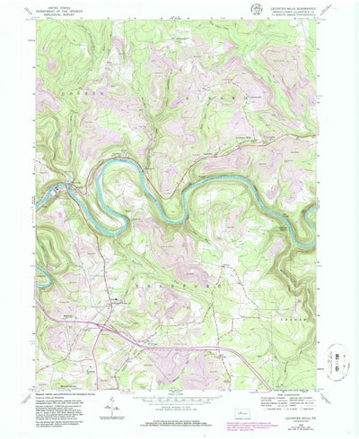 United States Geological Survey Lecontes Mills, PA (1959, 24000-Scale) digital map