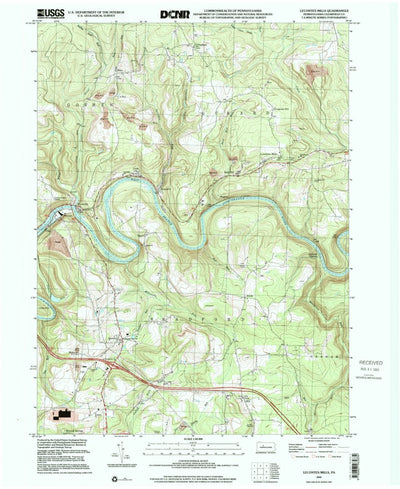 United States Geological Survey Lecontes Mills, PA (2000, 24000-Scale) digital map