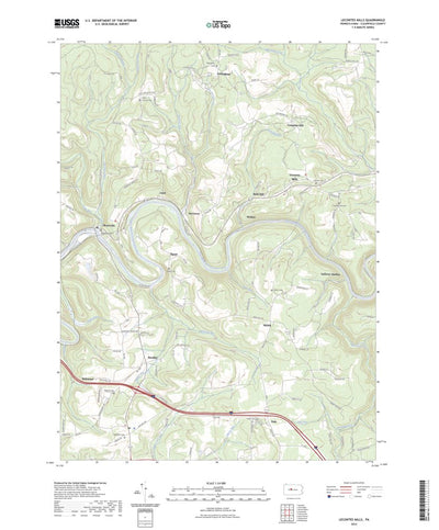 United States Geological Survey Lecontes Mills, PA (2023, 24000-Scale) digital map