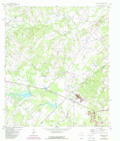 United States Geological Survey Ledbetter, TX (1958, 24000-Scale) digital map