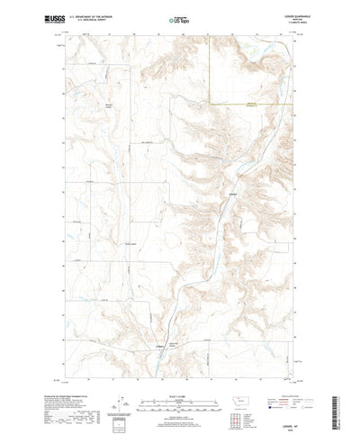 United States Geological Survey Ledger, MT (2020, 24000-Scale) digital map