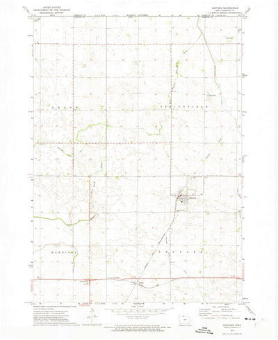 United States Geological Survey Ledyard, IA (1972, 24000-Scale) digital map