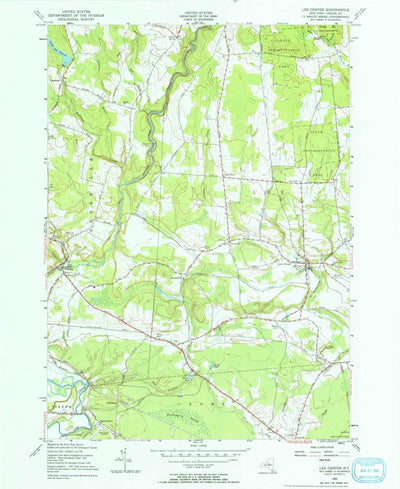 United States Geological Survey Lee Center, NY (1955, 24000-Scale) digital map