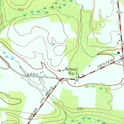 United States Geological Survey Lee Center, NY (1955, 24000-Scale) digital map