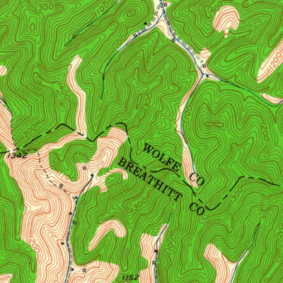 United States Geological Survey Lee City, KY (1951, 24000-Scale) digital map